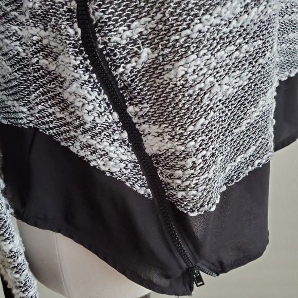 ASTR The Label Mix Media Side Zipper Sweater - Picture 4 of 7